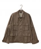 PORTANCEポータンス）の古着「HEMP MIX BDU JKT ヘンプミックス BDU ジャケット」｜ブラウン