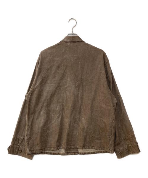 PORTANCE（ポータンス）PORTANCE (ポータンス) HEMP MIX BDU JKT ヘンプミックス BDU ジャケット ブラウン サイズ:XLの古着・服飾アイテム