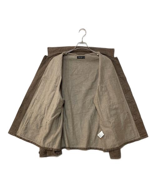PORTANCE（ポータンス）PORTANCE (ポータンス) HEMP MIX BDU JKT ヘンプミックス BDU ジャケット ブラウン サイズ:XLの古着・服飾アイテム
