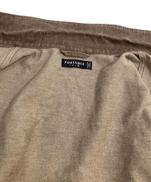 PORTANCE（ポータンス）PORTANCE (ポータンス) HEMP MIX BDU JKT ヘンプミックス BDU ジャケット ブラウン サイズ:XLの古着・服飾アイテム