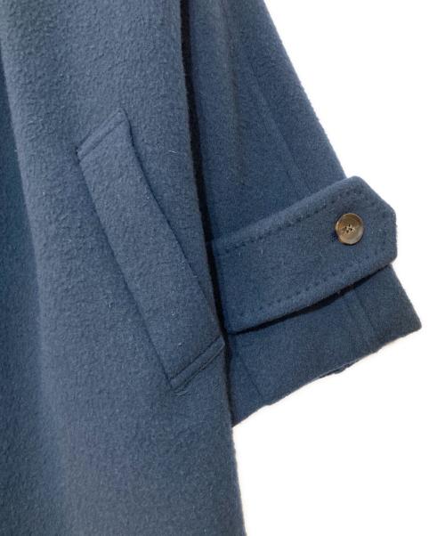 FRAY ID（フレイ アイディー）FRAY ID (フレイ アイディー) タックバルマカンコート ネイビーの古着・服飾アイテム