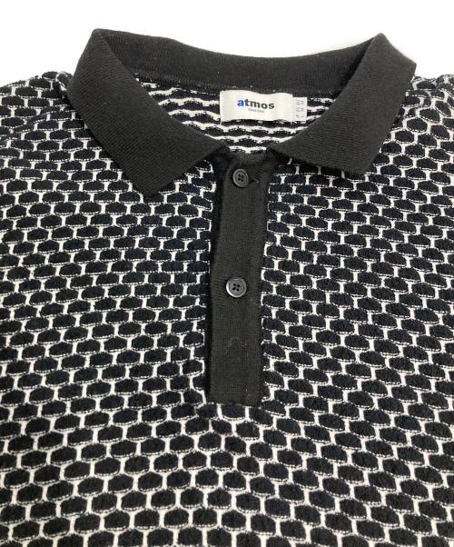 ATMOS（アトモス）atmos (アトモス) Links Jacquard Polo Shirt リンクス ジャカード ポロシャツ ブラック サイズ:JPLの古着・服飾アイテム