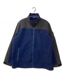POLO RALPH LAUREN（ポロ・ラルフローレン）の古着「ナイロン切替フリースジャケット」｜ネイビー