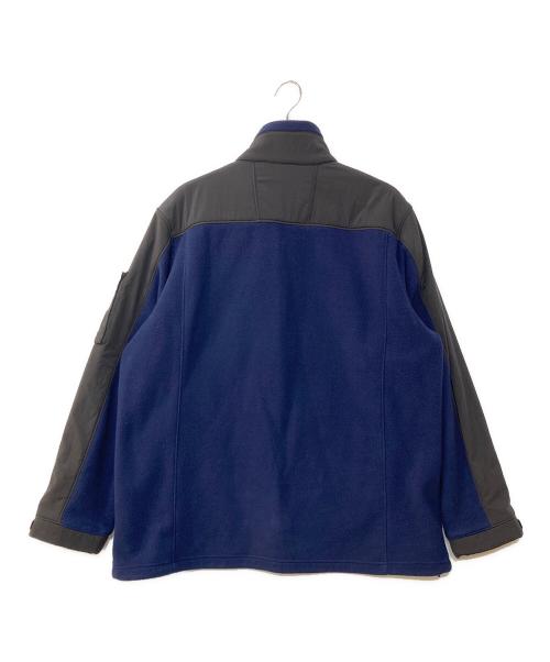 POLO RALPH LAUREN（ポロ・ラルフローレン）POLO RALPH LAUREN (ポロ・ラルフローレン) ナイロン切替フリースジャケット ネイビー サイズ:XLの古着・服飾アイテム