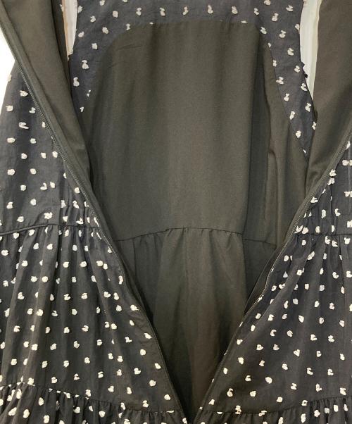 Snidel（スナイデル）Snidel (スナイデル) ドビードットティアードワンピース ネイビー サイズ:1の古着・服飾アイテム