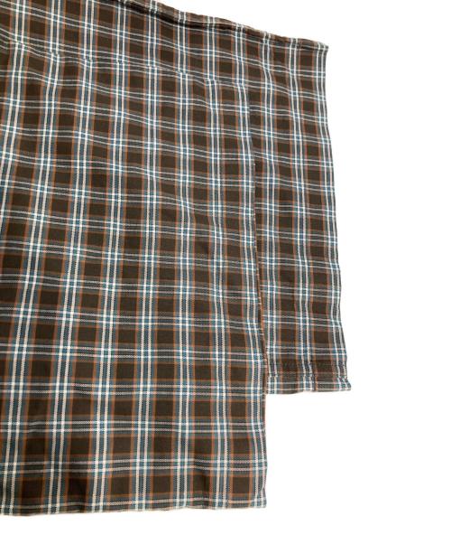 BREATH（ブレス）BREATH (ブレス) SCRIPT LOGO CHECK PIPNG PANTS スクリプトロゴ チェック パイピング パンツ ブラウン サイズ:Sの古着・服飾アイテム