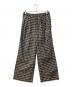 BREATH（ブレス）の古着「SCRIPT LOGO CHECK PIPNG PANTS スクリプトロゴ チェック パイピング パンツ」｜ブラウン