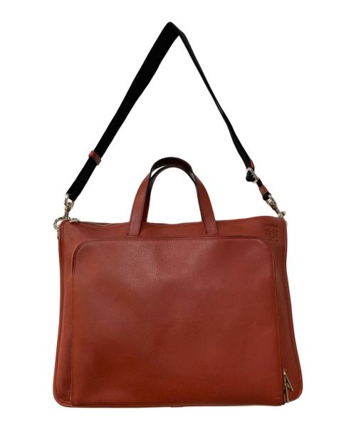 LOEWE（ロエベ）LOEWE (ロエベ) NEW TOLEDO/ニュートレド ビジネスバッグ レッドの古着・服飾アイテム