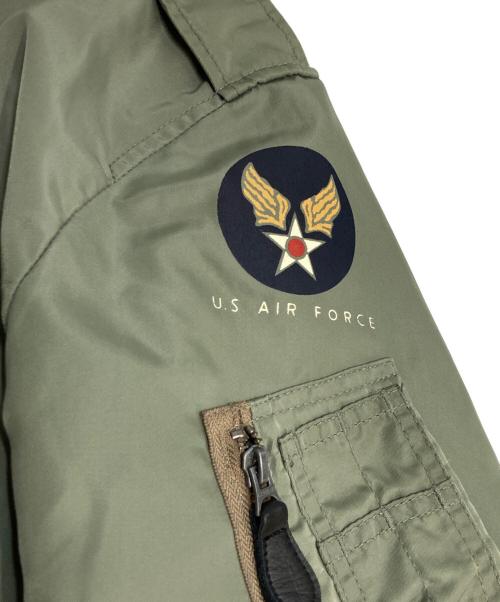 HOUSTON（ヒューストン）HOUSTON (ヒューストン) L-2 FLIGHT JACKET / L-2 フライトジャケット オリーブ サイズ:XXLの古着・服飾アイテム