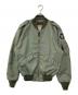 HOUSTON（ヒューストン）の古着「L-2 FLIGHT JACKET / L-2 フライトジャケット」｜オリーブ