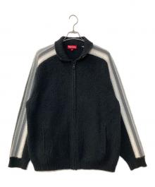 SUPREME（シュプリーム）の古着「Sleeve Stripe Zip Up Sweater」｜ブラック