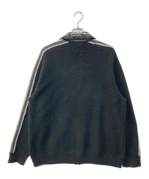 SUPREME（シュプリーム）SUPREME (シュプリーム) Sleeve Stripe Zip Up Sweater ブラック サイズ:XLの古着・服飾アイテム