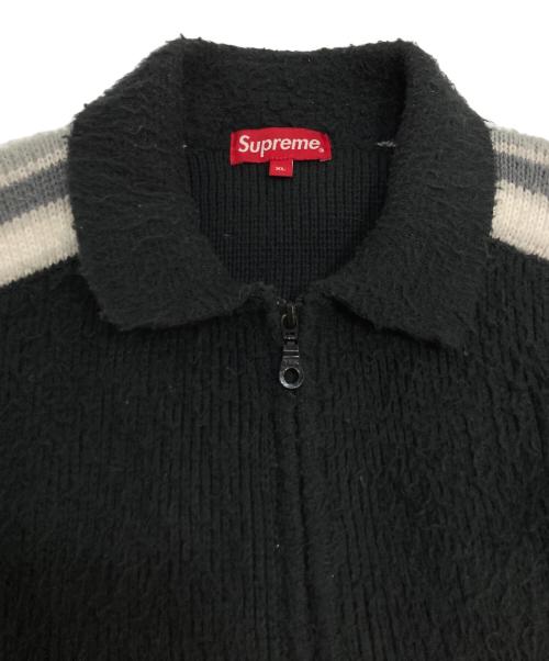SUPREME（シュプリーム）SUPREME (シュプリーム) Sleeve Stripe Zip Up Sweater ブラック サイズ:XLの古着・服飾アイテム