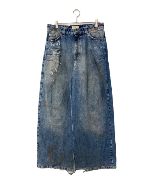 Trendt Vision（トレンドビジョン）Trendt Vision (トレンドビジョン) ライトブルー コンストラクションデニム インディゴ サイズ:Lの古着・服飾アイテム