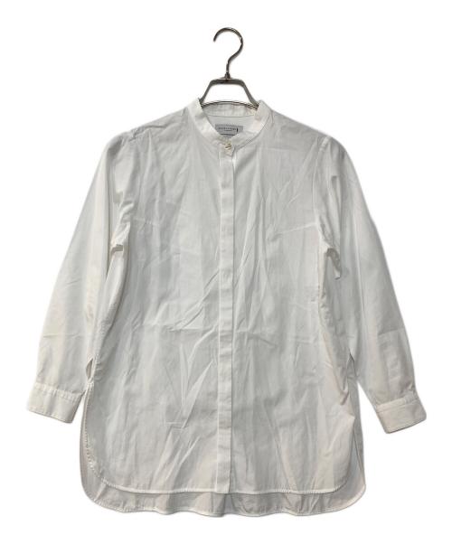 MACKINTOSH LONDON（マッキントッシュ ロンドン）MACKINTOSH LONDON (マッキントッシュ ロンドン) THOMAS MASON (トーマスメイソン) トーマスメイソン バンドカラーシャツ ホワイト サイズ:38の古着・服飾アイテム