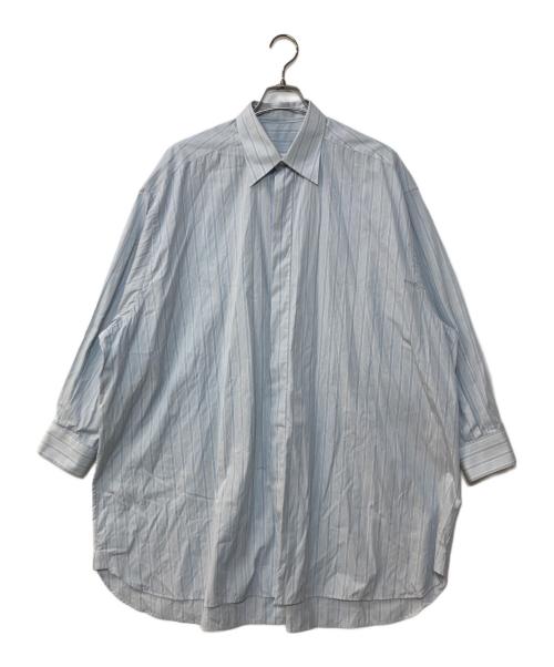 Maison Margiela（メゾンマルジェラ）Maison Margiela (メゾンマルジェラ) オーバーサイズ ストライプ シャツワンピース/オーバーサイズ ストライプ シャツドレス スカイブルー サイズ:XSの古着・服飾アイテム