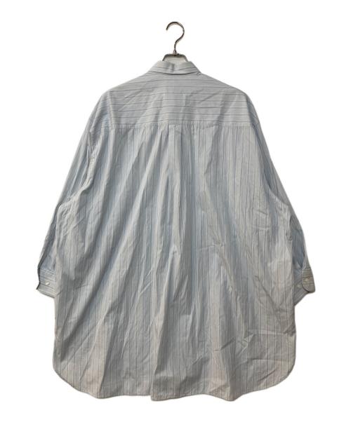 Maison Margiela（メゾンマルジェラ）Maison Margiela (メゾンマルジェラ) オーバーサイズ ストライプ シャツワンピース/オーバーサイズ ストライプ シャツドレス スカイブルー サイズ:XSの古着・服飾アイテム
