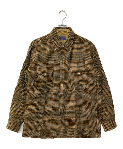 PENDLETON（ペンドルトン）PENDLETON (ペンドルトン) 60s~70s ボードシャツ ブラウン サイズ:Lの古着・服飾アイテム