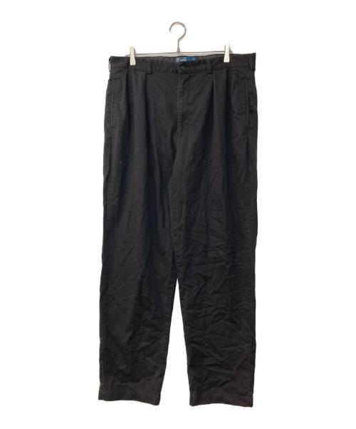 POLO RALPH LAUREN（ポロ・ラルフローレン）POLO RALPH LAUREN (ポロ・ラルフローレン) ツータックチノパンツ ANDREW PANTS ブラック サイズ:W38の古着・服飾アイテム