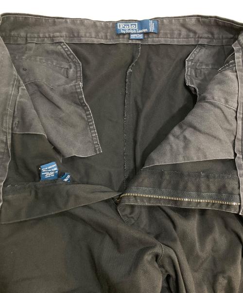 POLO RALPH LAUREN（ポロ・ラルフローレン）POLO RALPH LAUREN (ポロ・ラルフローレン) ツータックチノパンツ ANDREW PANTS ブラック サイズ:W38の古着・服飾アイテム