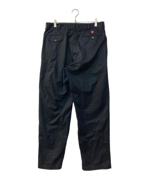 POLO GOLF（ポロ ゴルフ）POLO GOLF (ポロ ゴルフ) CLASSOC GOLF PANT ロゴ刺繍コットンポリワイドパンツ ブラック サイズ:W36の古着・服飾アイテム
