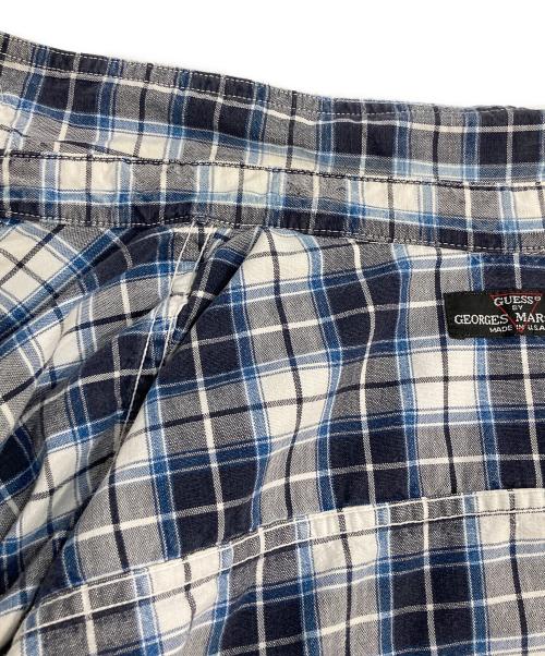 GUESS（ゲス）GUESS (ゲス) 90’s チェックシャツ ブルー サイズ:記載なしの古着・服飾アイテム