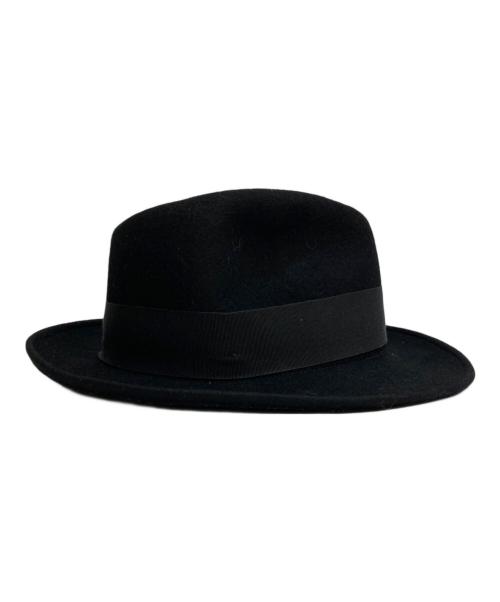 BORSALINO（ボルサリーノ）BORSALINO (ボルサリーノ) ハット ブラック サイズ:Lの古着・服飾アイテム