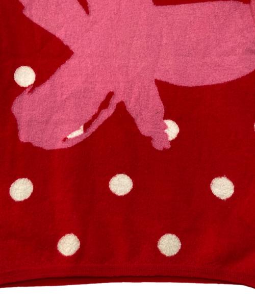 COMME des GARCONS（コムデギャルソン）COMME des GARCONS (コムデギャルソン) 縮絨ニット レッド サイズ:XSの古着・服飾アイテム