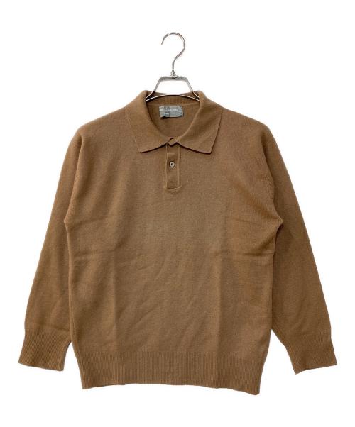 COMME des GARCONS HOMME（コムデギャルソン オム）COMME des GARCONS HOMME (コムデギャルソン オム) カシミヤ ニットポロシャツ キャメル サイズ:不明の古着・服飾アイテム