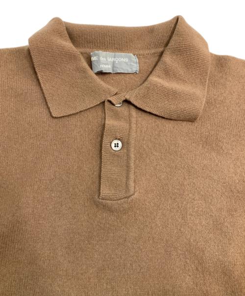 COMME des GARCONS HOMME（コムデギャルソン オム）COMME des GARCONS HOMME (コムデギャルソン オム) カシミヤ ニットポロシャツ キャメル サイズ:不明の古着・服飾アイテム