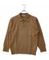COMME des GARCONS HOMME（コムデギャルソン オム）の古着「カシミヤ ニットポロシャツ」｜キャメル