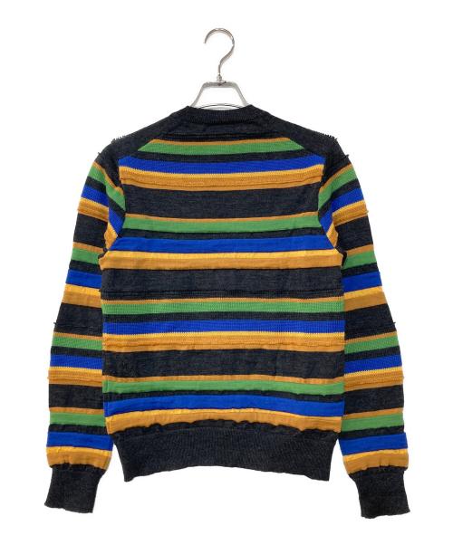 COMME des GARCONS HOMME DEUX（コムデギャルソン オム ドゥ）COMME des GARCONS HOMME DEUX (コムデギャルソン オム ドゥ) ボーダーニット マルチカラー サイズ:Sの古着・服飾アイテム