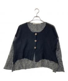 COMME des GARCONS（コムデギャルソン）の古着「切替カーディガン」｜ブラック×グレー