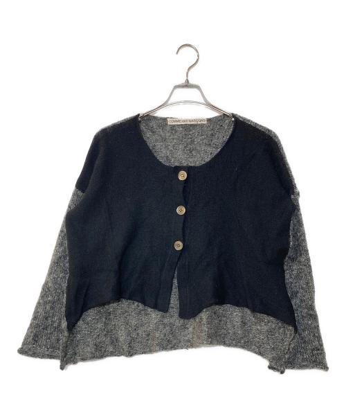 COMME des GARCONS（コムデギャルソン）COMME des GARCONS (コムデギャルソン) 切替カーディガン ブラック×グレー サイズ:不明の古着・服飾アイテム
