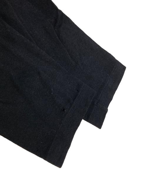 COMME des GARCONS COMME des GARCONS（コムデギャルソン コムデギャルソン）COMME des GARCONS COMME des GARCONS (コムデギャルソン コムデギャルソン) ウール フリル リボン装飾 クルーネックニット ブラック サイズ:Sの古着・服飾アイテム
