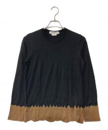 COMME des GARCONS COMME des GARCONS（コムデギャルソン コムデギャルソン）の古着「ブリーチダイ デザインニット」｜ブラック×ブラウン