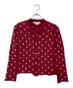 COMME des GARCONS COMME des GARCONSコムデギャルソン コムデギャルソン）の古着「ドット カーディガン」｜レッド