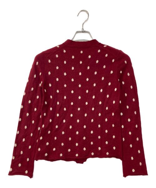 COMME des GARCONS COMME des GARCONS（コムデギャルソン コムデギャルソン）COMME des GARCONS COMME des GARCONS (コムデギャルソン コムデギャルソン) ドット カーディガン レッド サイズ:Sの古着・服飾アイテム