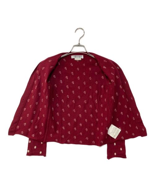 COMME des GARCONS COMME des GARCONS（コムデギャルソン コムデギャルソン）COMME des GARCONS COMME des GARCONS (コムデギャルソン コムデギャルソン) ドット カーディガン レッド サイズ:Sの古着・服飾アイテム