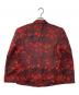 COMME des GARCONS NOIR (コムデギャルソン ノワール) 総柄テーラードジャケット レッド×ブラック サイズ:M：18000円