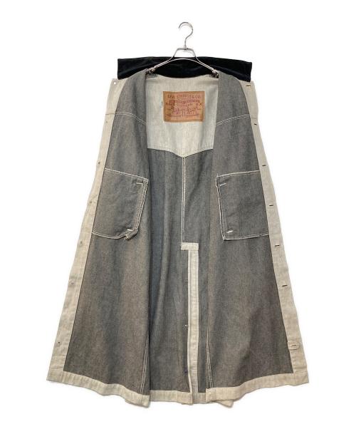 LEVI'S（リーバイス）LEVI'S (リーバイス) デニムロングコート ホワイト サイズ:不明の古着・服飾アイテム
