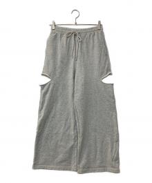 JOSE MOON（ジョゼムーン）の古着「SIDE SLIT SWEAT PANTS サイドスリットスウェットパンツ」｜グレー