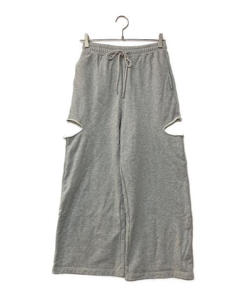 JOSE MOON（ジョゼムーン）JOSE MOON (ジョゼムーン) SIDE SLIT SWEAT PANTS サイドスリットスウェットパンツ グレー サイズ:Fの古着・服飾アイテム