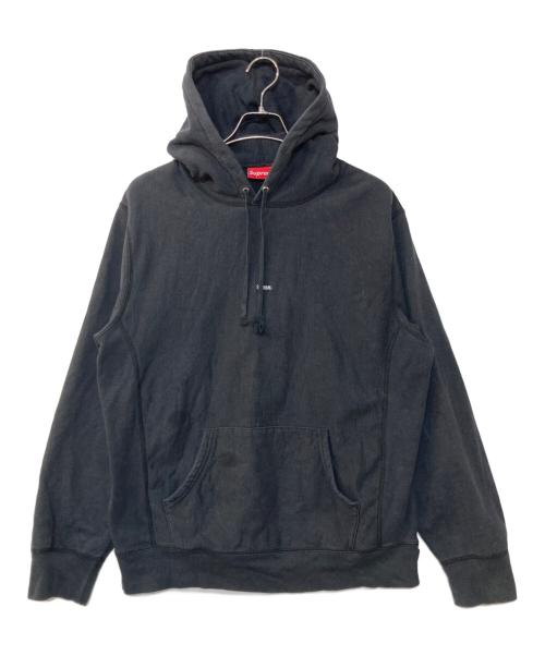 SUPREME（シュプリーム）Supreme (シュプリーム) Micro Logo Hooded Sweatshirt ブラック サイズ:Lの古着・服飾アイテム