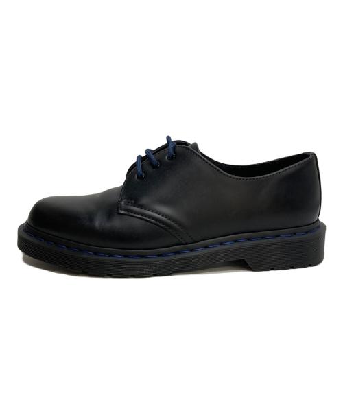 Dr.Martens（ドクターマーチン）Dr.Martens (ドクターマーチン) 1461 ネイビーステッチ 3 ホール シューズ ブラック サイズ:28の古着・服飾アイテム