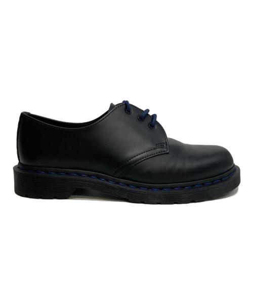 Dr.Martens（ドクターマーチン）Dr.Martens (ドクターマーチン) 1461 ネイビーステッチ 3 ホール シューズ ブラック サイズ:28の古着・服飾アイテム