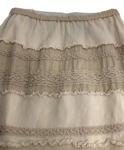 HaaT（ハート）HaaT (ハート) ウールスカート ベージュ サイズ:2の古着・服飾アイテム