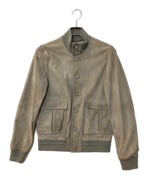VALSTAR（ヴァルスター）VALSTAR (ヴァルスター) ゴートスウェードジャケット ベージュ サイズ:44の古着・服飾アイテム