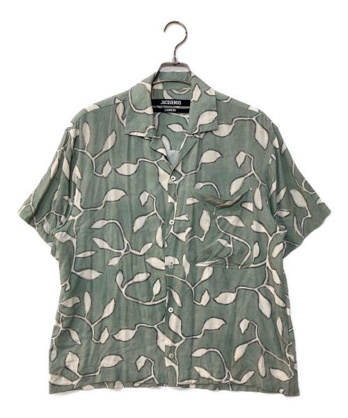 jacquemus（ジャックムス）jacquemus (ジャックムス) 総柄シャツ グリーン サイズ:46の古着・服飾アイテム
