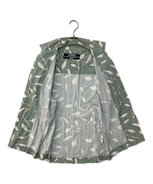 jacquemus（ジャックムス）jacquemus (ジャックムス) 総柄シャツ グリーン サイズ:46の古着・服飾アイテム